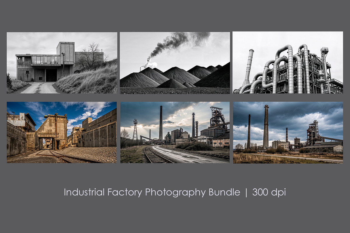 Industrial Factory Bundle, a Technology Illustration by StockVerse Creative (Photo 1 of 7)