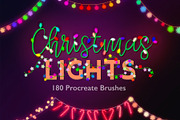 Christmas Light Procreate Brushes, a Brush Add-On by SketchQueen (Thumbnail 1 of 4)