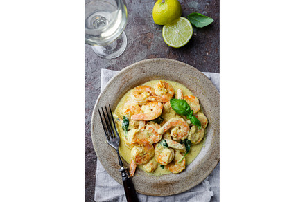 Shrimps in cream sauce, a Food & Drink Photo by piter.goskov