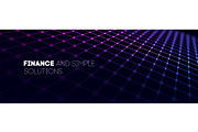 Neon grid background with glowing, a Technology Illustration by RDShop (Thumbnail 1 of 3)