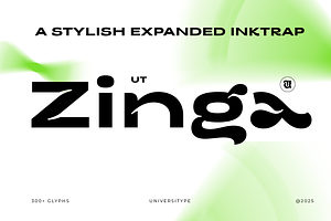 UT Zinga - A Stylish Expanded Font