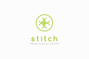 Traditional stitch symbol logo, a Branding & Logo Template by MuzaInspires (Thumbnail 1 of 4)