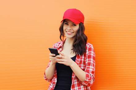 Portrait of happy smiling young woma, a Person Photo by Rohappy