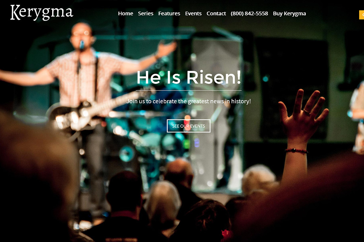 Kerygma - Church WordPress Theme, a WordPress Template by Organized Themes (Photo 1 of 5)