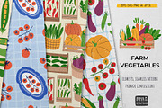 Farm Vegetables | 100% Hand drawn, a Food Illustration by Irina Ostapenko (Thumbnail 1 of 10)