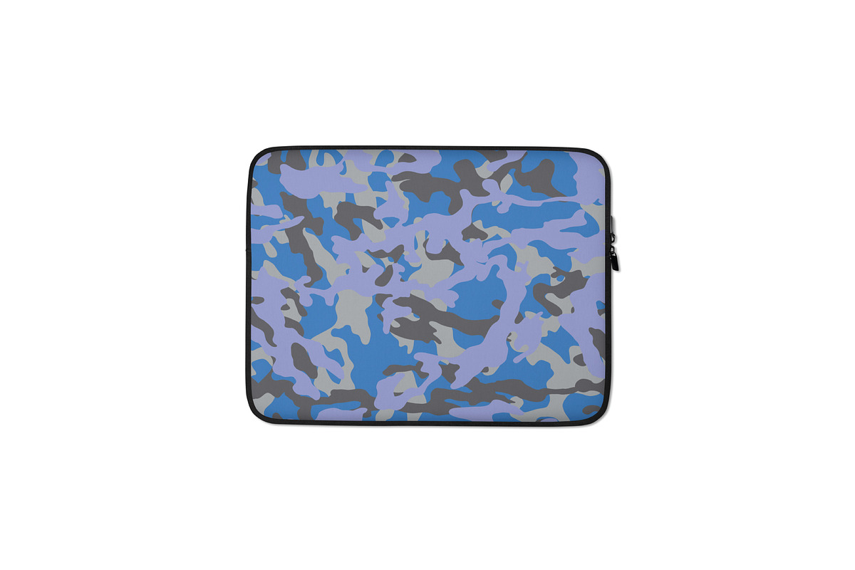 Blue camo digital paper pack, a Graphic by Monkey Business (Photo 4 of 7)