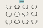 Premium Laurel Wreath Flora theme, an Illustration by VectorBakery (Thumbnail 4 of 4)