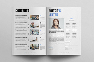 Yoga Digital Magazine Layout Design