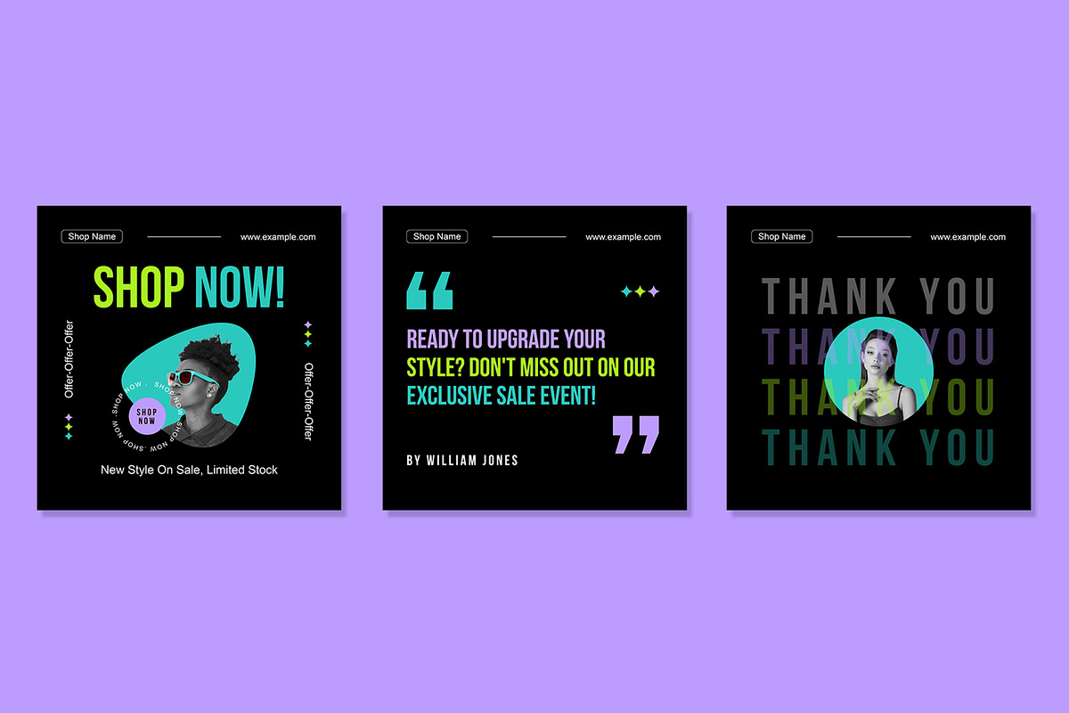 Social Media Post Template, an UI Kit Template by CreativeShaper (Photo 3 of 3)