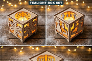 Tealight Holder Boxes SVG Laser Cut, a Graphic by AtacanDigital (Thumbnail 2 of 14)