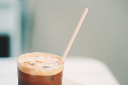 Iced espresso tonic, selective focus, a Food & Drink Photo by SkyNext
