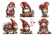 Valentine Gnome Clipart, an Illustration by Daily.Designs (Thumbnail 6 of 6)