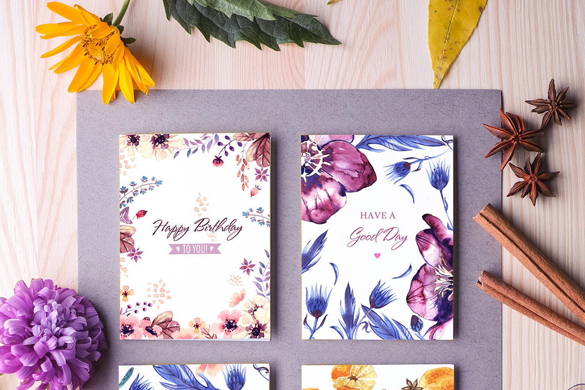 Watercolor Flowers Pack, an Illustration by 2dsight (Photo 2 of 5)