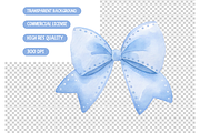 Watercolor Blue Bows PNG Bundle, an Illustration by TatiMockup (Thumbnail 3 of 3)