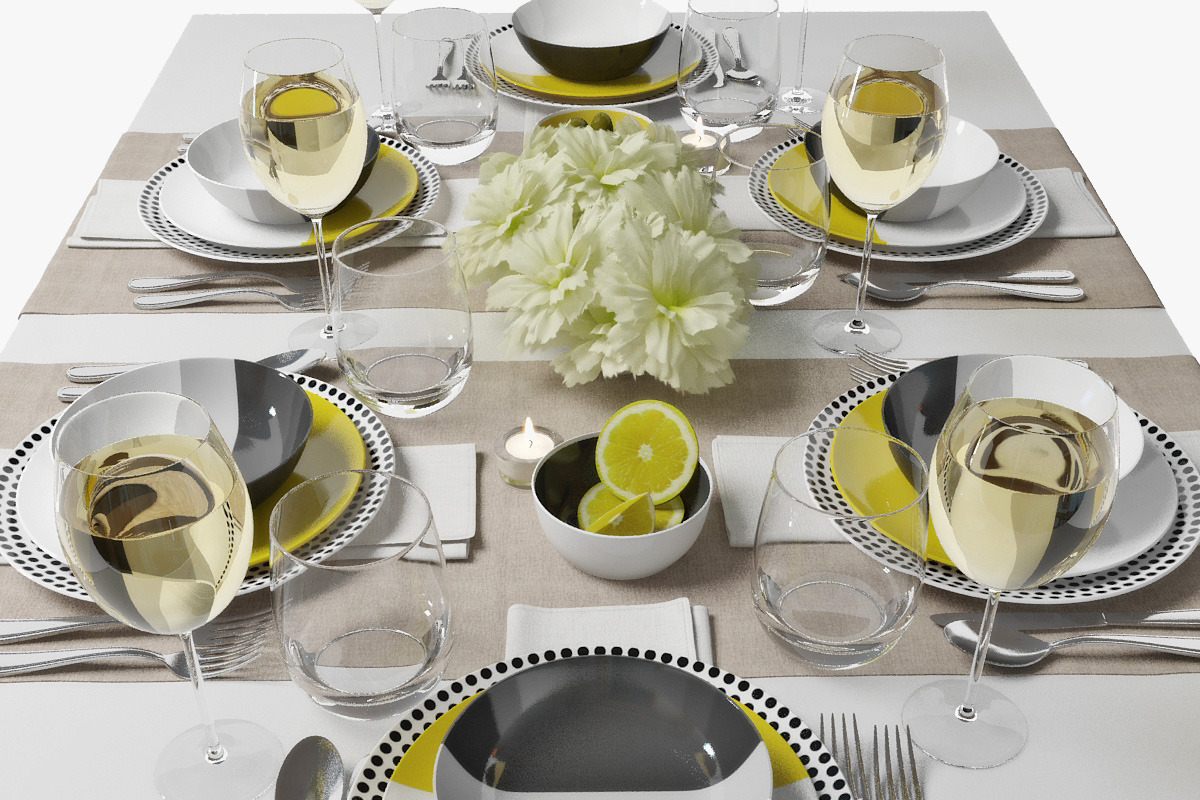 table setting 03, an Object 3D Model by 3dcruz (Photo 2 of 13)