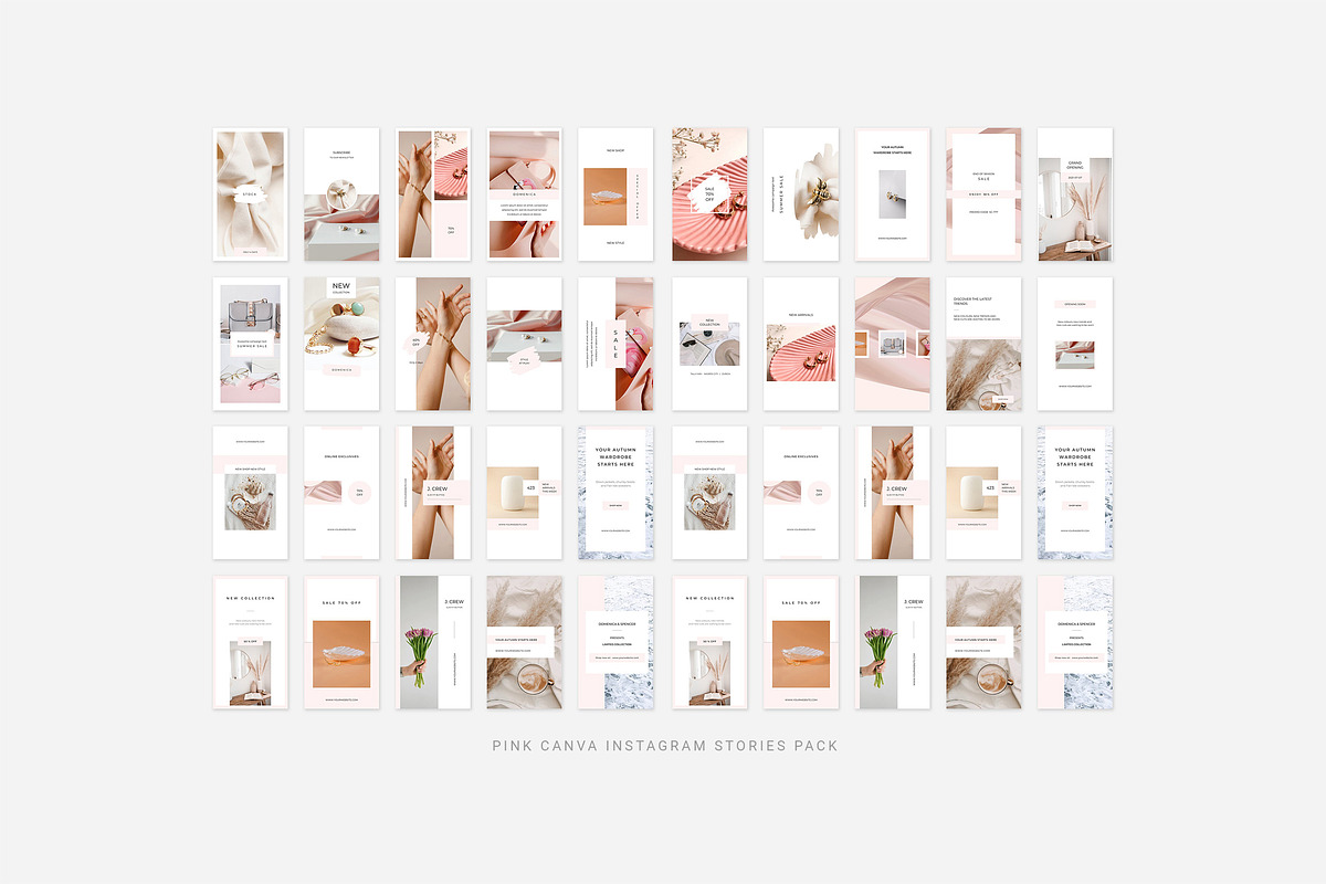 Light CANVA Instagram Stories Bundle, a Social Media Template by Swiss_cube (Photo 3 of 6)