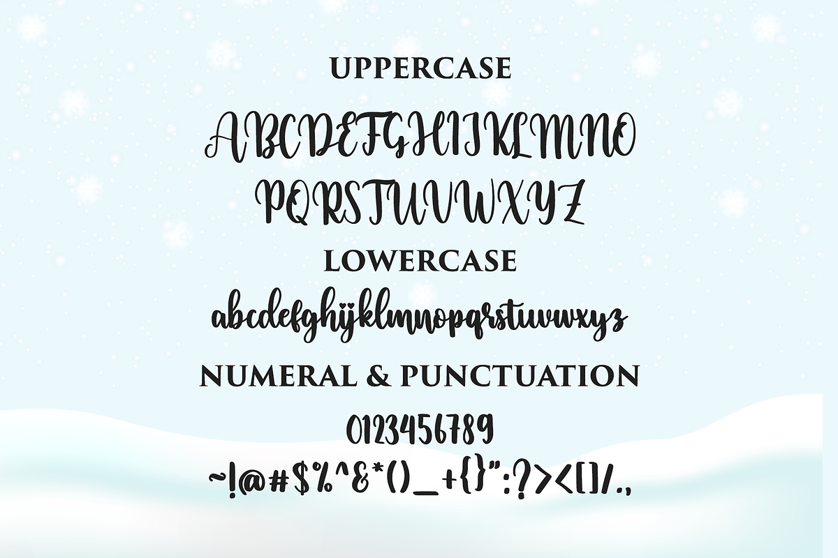 Snowday | Script Font, a Script Font by BearyType Studio (Photo 5 of 7)
