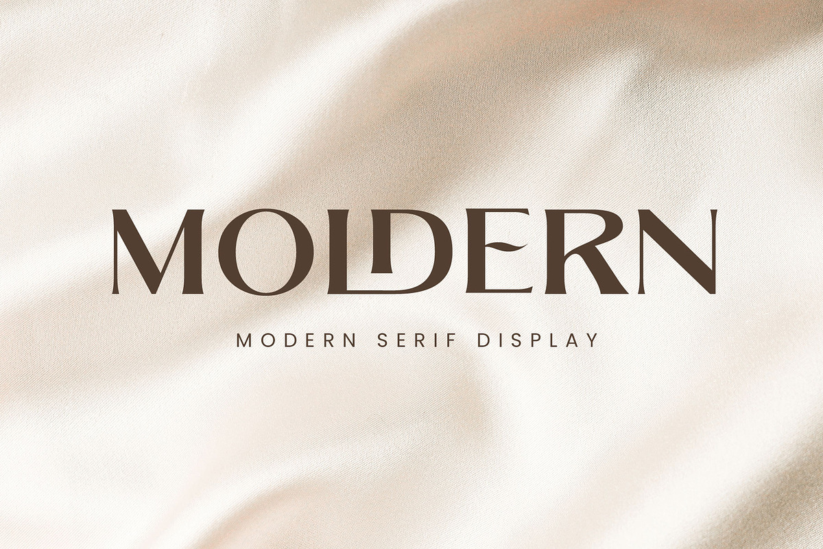 Moldern - Classy Serif, a Serif Font by Arterfak Project (Photo 1 of 13)