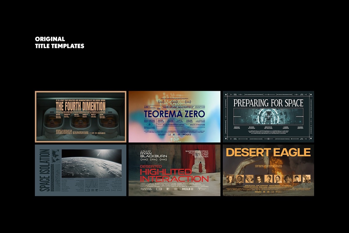 Sci-Fi Movie Titles, a Design Template by pixelbuddha.net (Photo 2 of 14)