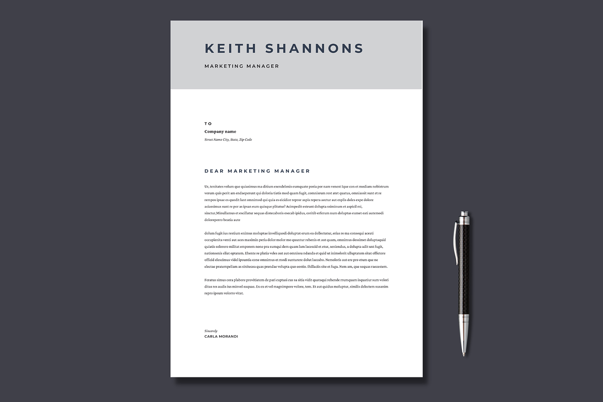 Resume Template with Cover Letter, a Resume Template by Visual Designs (Photo 2 of 2)