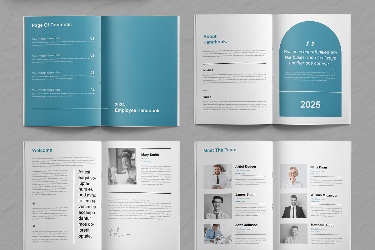Employee Handbook Layout, a Brochure Template by ContestDesign (Photo 2 of 3)