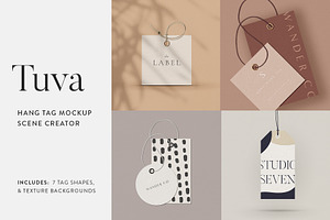 Tuva Hang Tag Mockup Scene Creator