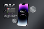 iPhone 14 Pro Mockup Set, an iPhone Mockup by AN Productions (Thumbnail 3 of 11)