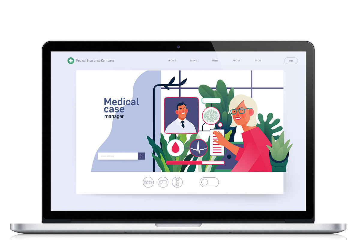 Part 1 Medical website illustrations, a Healthcare Illustration by Grivina's shop (Photo 9 of 37)