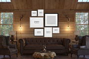 Interior Mockup, Ranch Cabin Log, a Household Mockup by Designed By Gorovaya (Thumbnail 2 of 5)