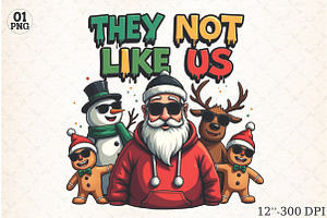 Black Santa PNG, Hip Hop PNG, an Illustration by Libby Wishes