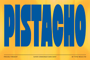 Pistacho - Bold Super Condensed Font, a Sans Serif Font by Typia Nesia (Thumbnail 1 of 11)