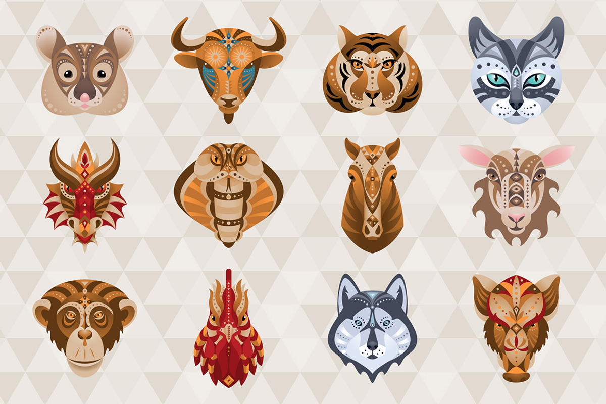 Chinese horoscope, an Animal Illustration by LunaSolvo