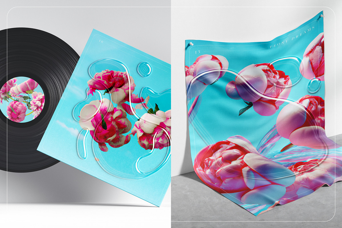 Peony Dreams: Illustration & Texture, a Background Graphic by marmarina (Photo 9 of 13)