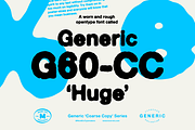 Generic G60-CC 'Huge', a Sans Serif Font by More Etc. Studios (Thumbnail 1 of 8)