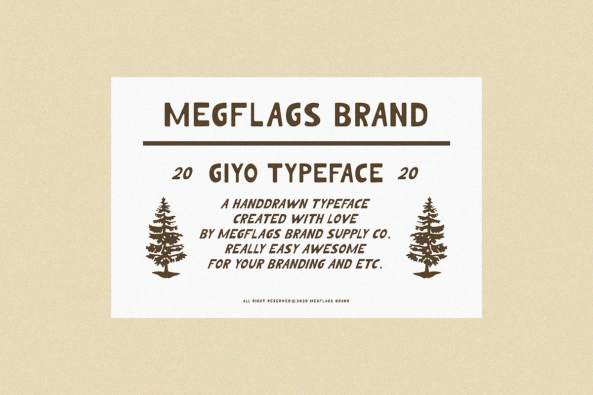 Giyo Typeface, a Font by Megflags (Photo 7 of 10)