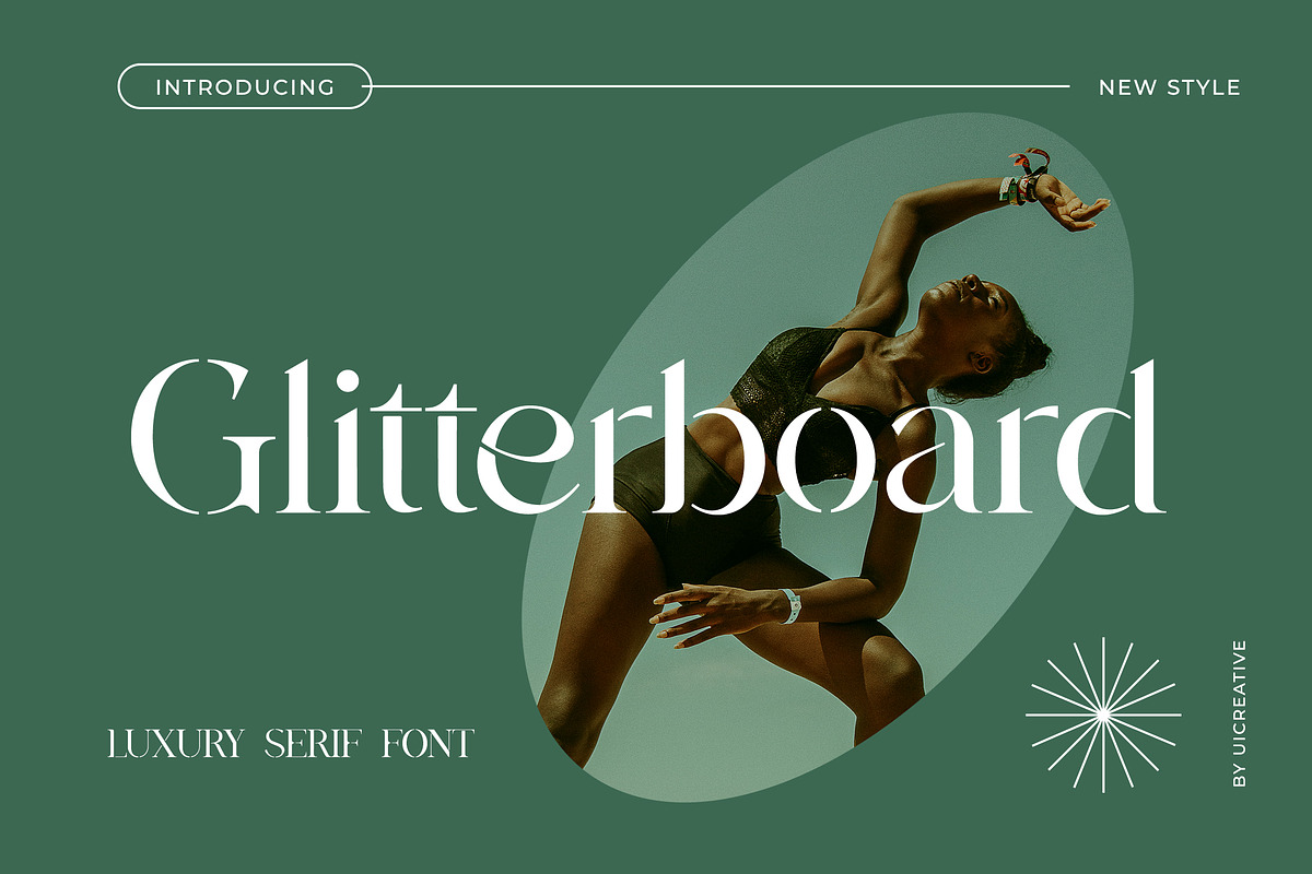 Gliterboard Luxury Serif Font, a Serif Font by UICreative (Photo 1 of 13)
