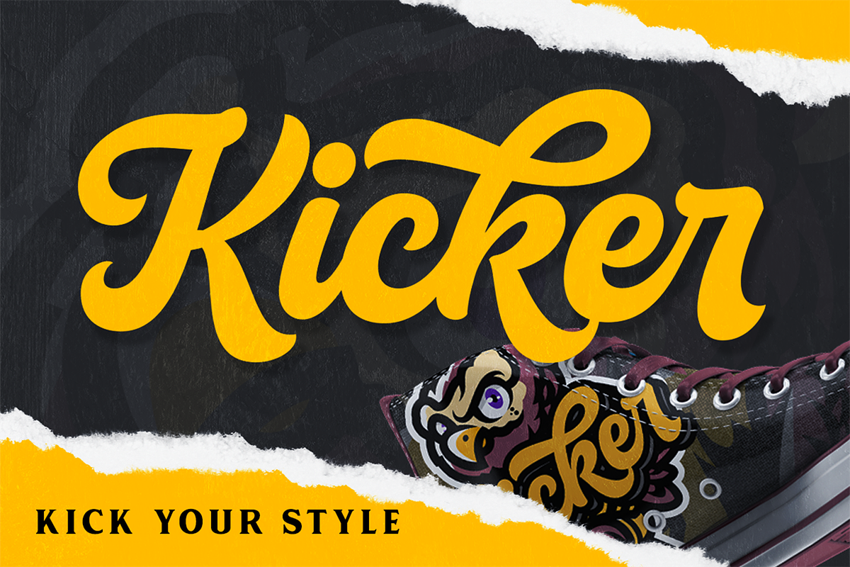 Cricket Script, a Script Font by hastatypestd (Photo 6 of 8)
