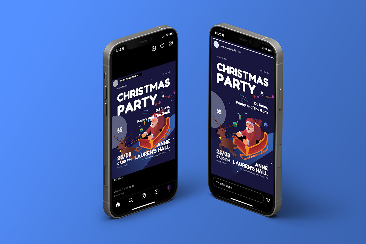 Christmas Party Flyer Template, a Flyer Template by Neermana (Photo 4 of 4)