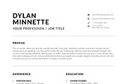 Resume / CV Template, a Resume Template by UX-group (Thumbnail 6 of 7)