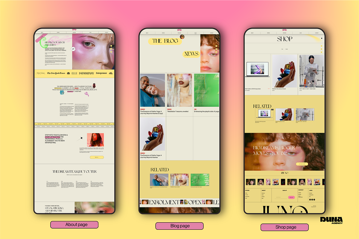 Premium Squarespace Template - JUNO, a Squarespace Template by dunagency (Photo 6 of 9)