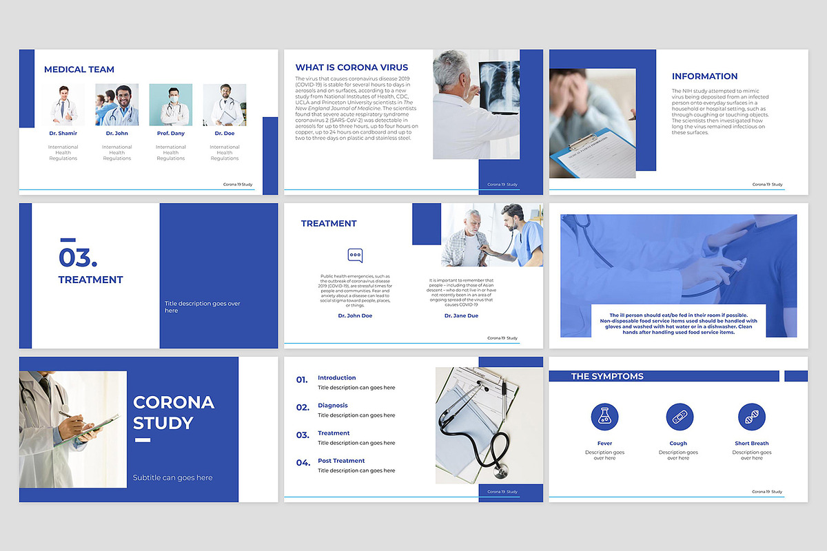 Coronavirus Google Slides, a Templates & Theme by Fitra Noor (Photo 3 of 3)