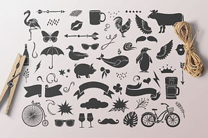 550 Hand Drawn Illustrations