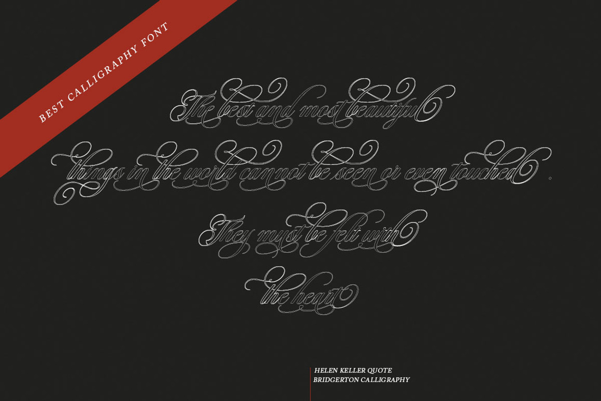 Bridgerton Outline, a Script Font by Has_rizal (Photo 8 of 15)
