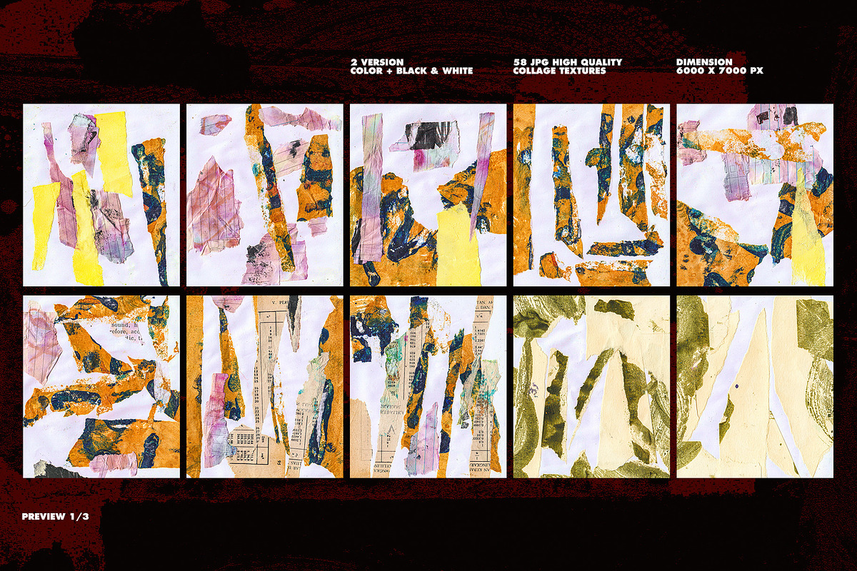 Pogade: 58 High Res Collage Textures, a Texture Graphic by nicholasasmita (Photo 3 of 10)