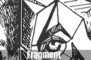 Wolf head with geometric symbol, an Illustration by CatMadePattern (Thumbnail 2 of 2)
