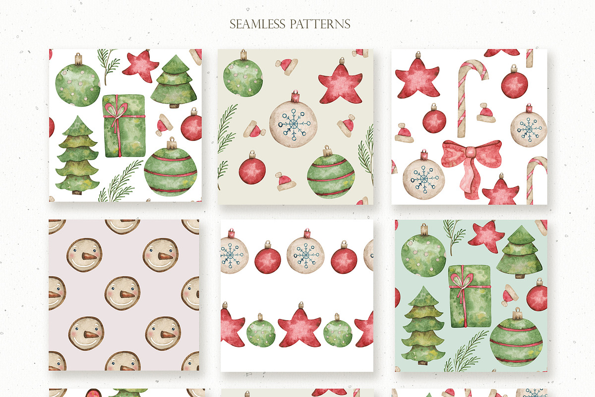 Watercolor Cozy Christmas set, an Illustration by OrangePeafowlArt (Photo 12 of 15)