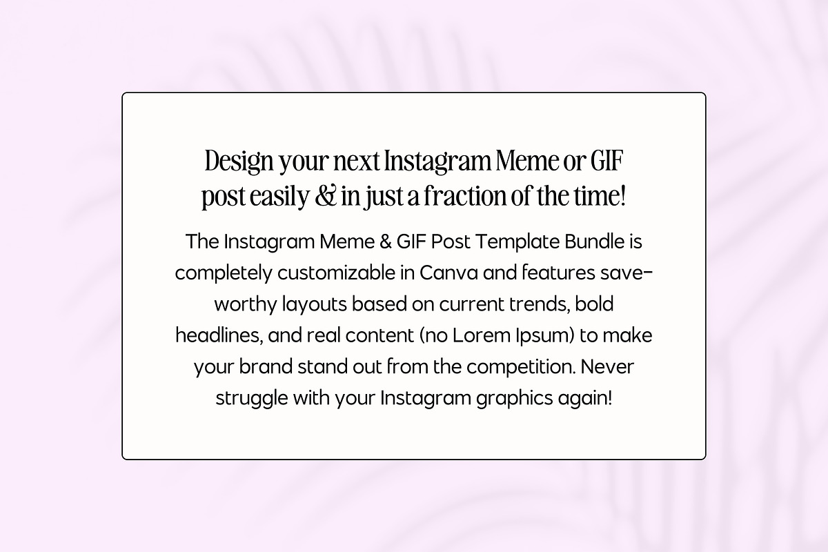 Canva Instagram Meme & GIF Templates, a Social Media Template by Fallon Gerst (Photo 9 of 11)