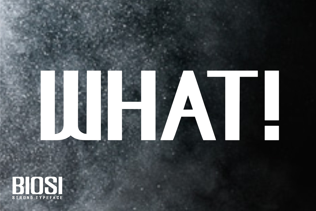 BIOSI typeface preview 3