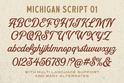 MIchigan - Font Collection, a Script Font by Letterhend Studio (Thumbnail 8 of 9)