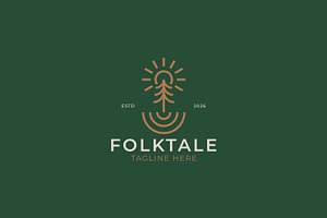 Forest Ground Pine Tree Logo Badge, a Branding & Logo Template by Signatoro